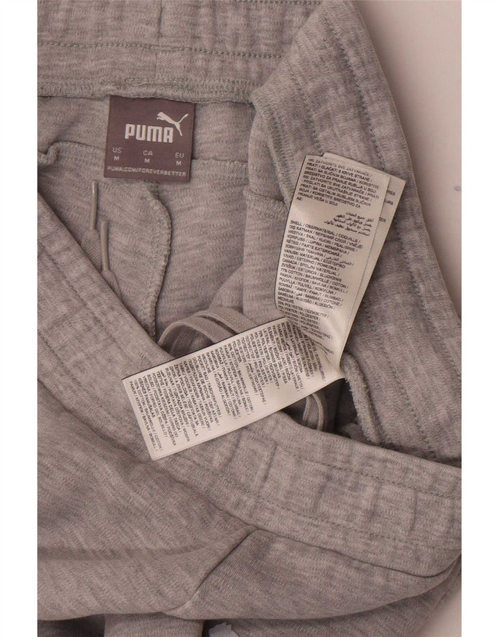 Pantalones De Chándal Puma Hombre Gris Medio Algodón