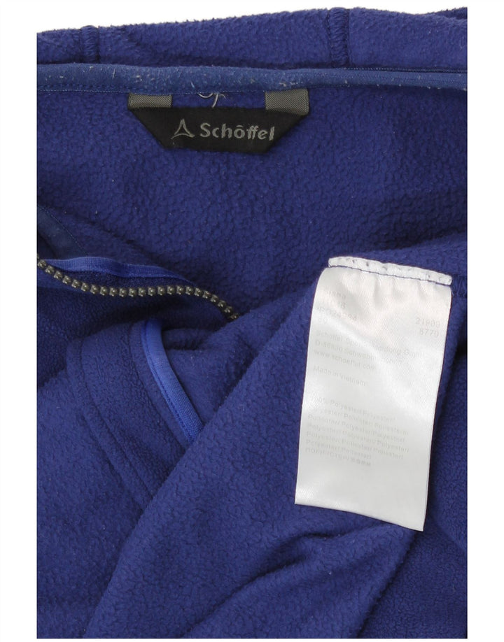 Schoffel Chaqueta polar con capucha para mujer UK 44 Mediana Azul marino Poliéster