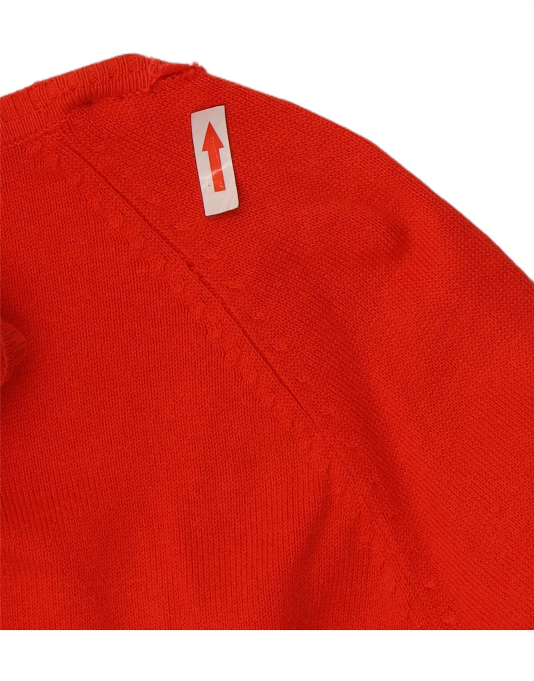 Zara Mujer Cárdigan Suéter UK 12 Mediano Rojo Algodón