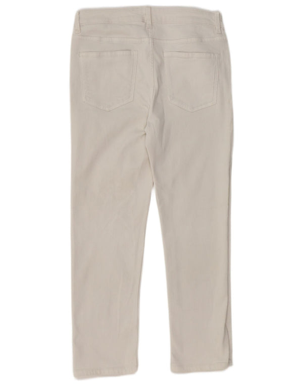 Marks & Spencer Jeans rectos The Sienna para mujer UK 12 Medium W30 L26 Blanco