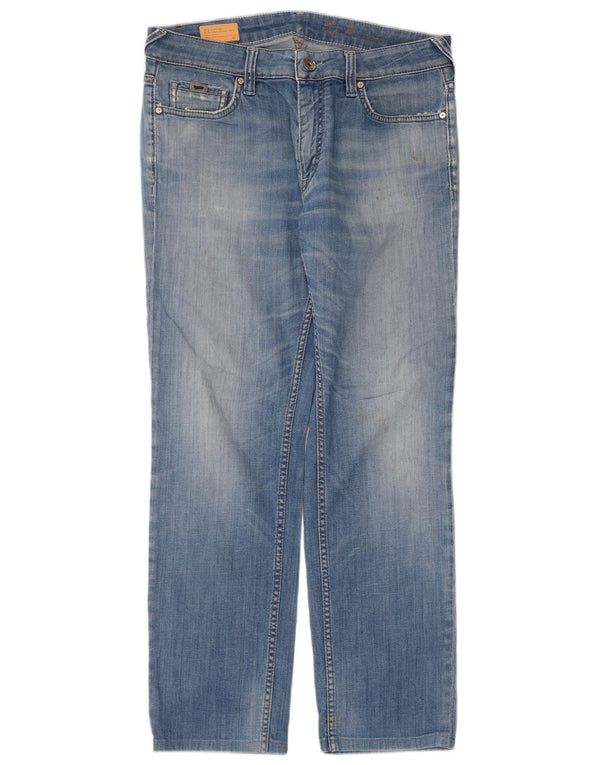 Vaqueros Rectos Mujer Gas W34 L29 Azul