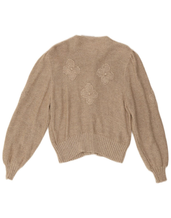 Stapf - Cárdigan para mujer, talla 40, color beige medio, floral