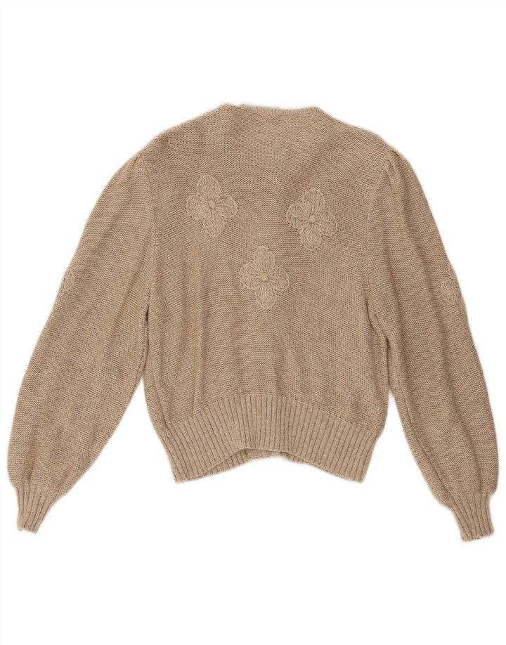 Stapf - Cárdigan para mujer, talla 40, color beige medio, floral