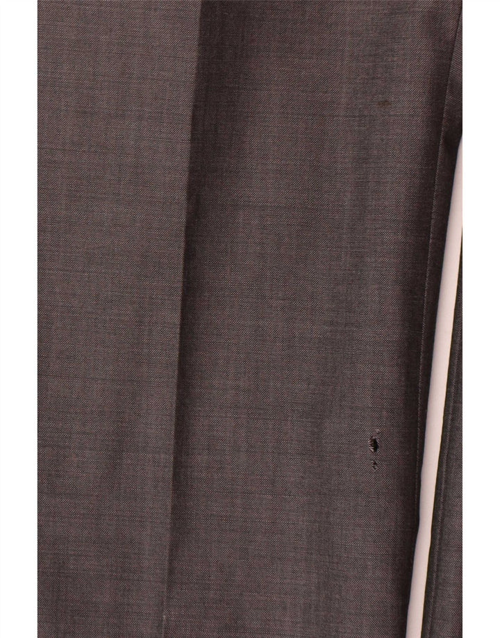 Marks & Spencer Pantalones de traje rectos Autograph para hombre W32 L31 Lana gris