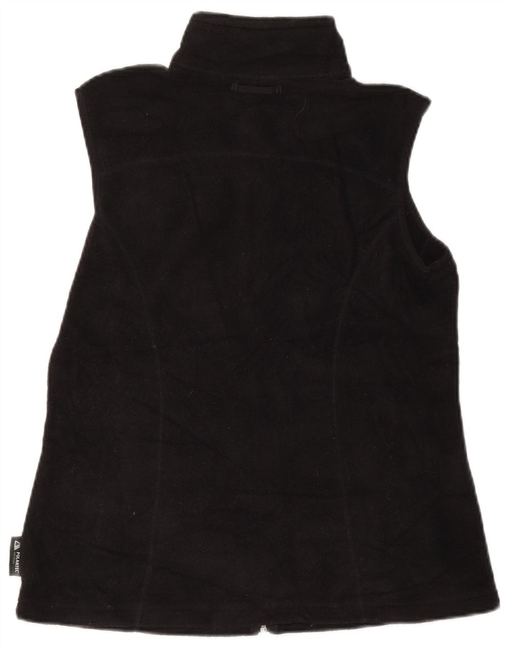 EDDIE BAUER Chaleco polar para mujer UK 12 Mediano Negro Poliéster