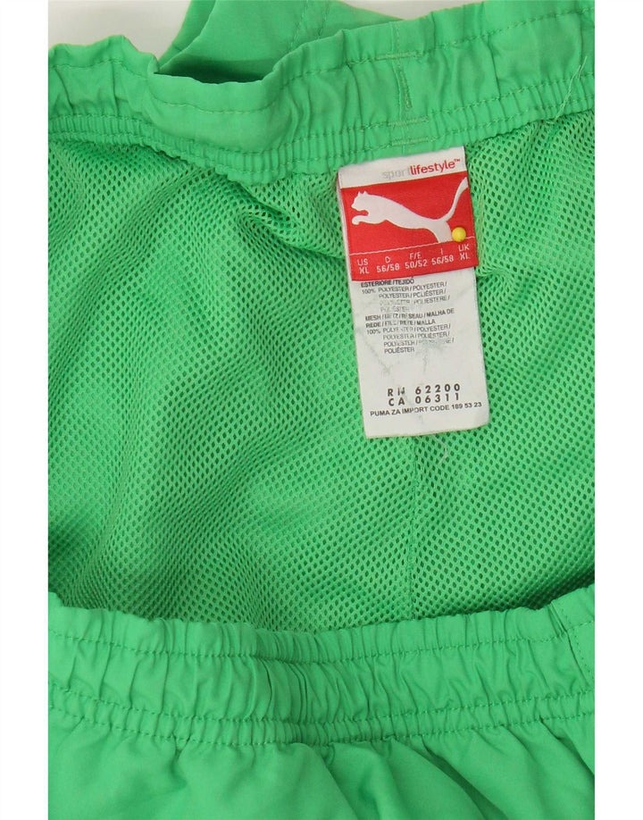 Puma Pantalones cortos deportivos gráficos para hombre XL Poliéster verde