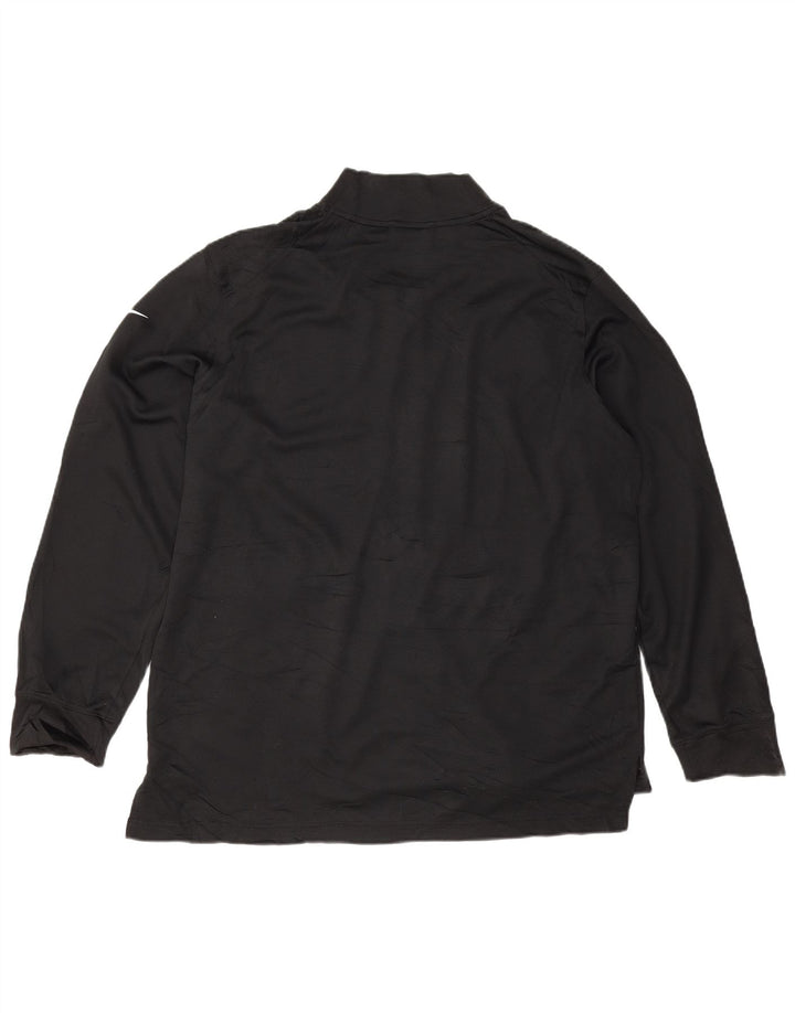 Nike Hombre Dri Fit Chándal Top Chaqueta XL Poliéster Negro