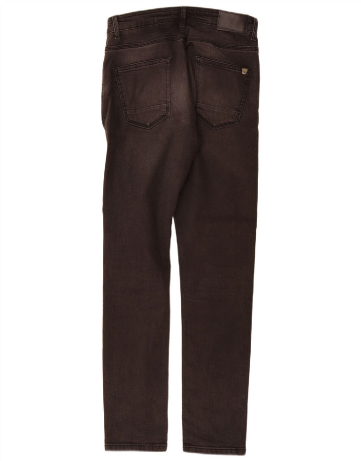 Zara Mens Slim Jeans EU 38 Small W30 L32 Gris Algodón