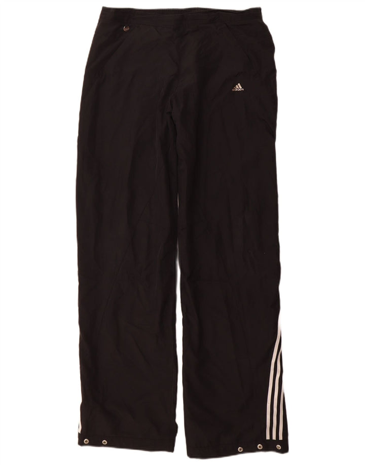 ADIDAS Boys Clima 365 Tracksuit Trousers 15-16 Years Black Polyester