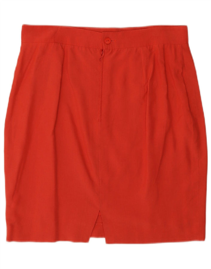 Falda lápiz vintage para mujer W30 rojo medio