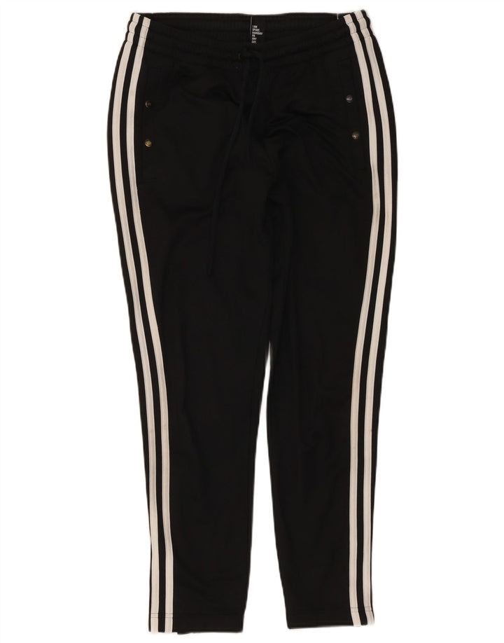 ADIDAS Pantalones de chándal para mujer UK 8/10 Small Negro Poliéster
