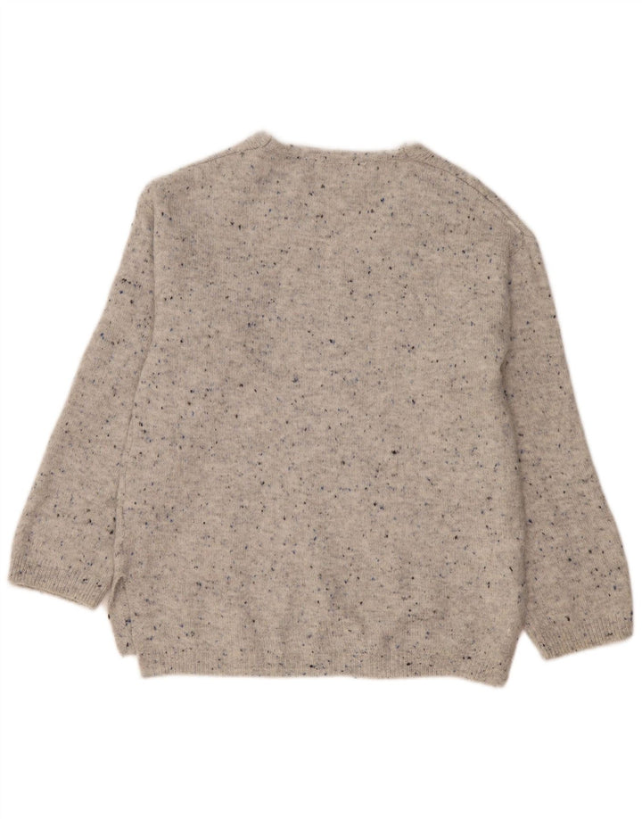 Suéter tipo jersey de gran tamaño con cuello en V para mujer UK 10 Small