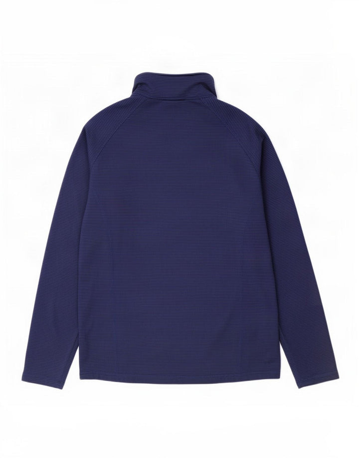 North Ridge - Chándal con cremallera y cuello para hombre, talla grande, color azul a rayas