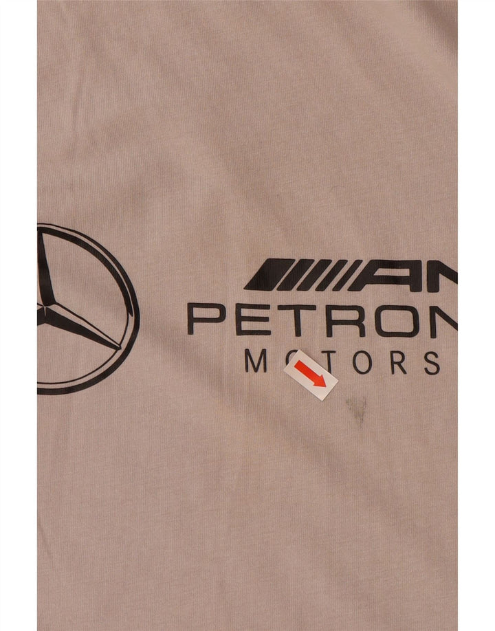 PUMA Camiseta gráfica para hombre Top Small Grey Cotton