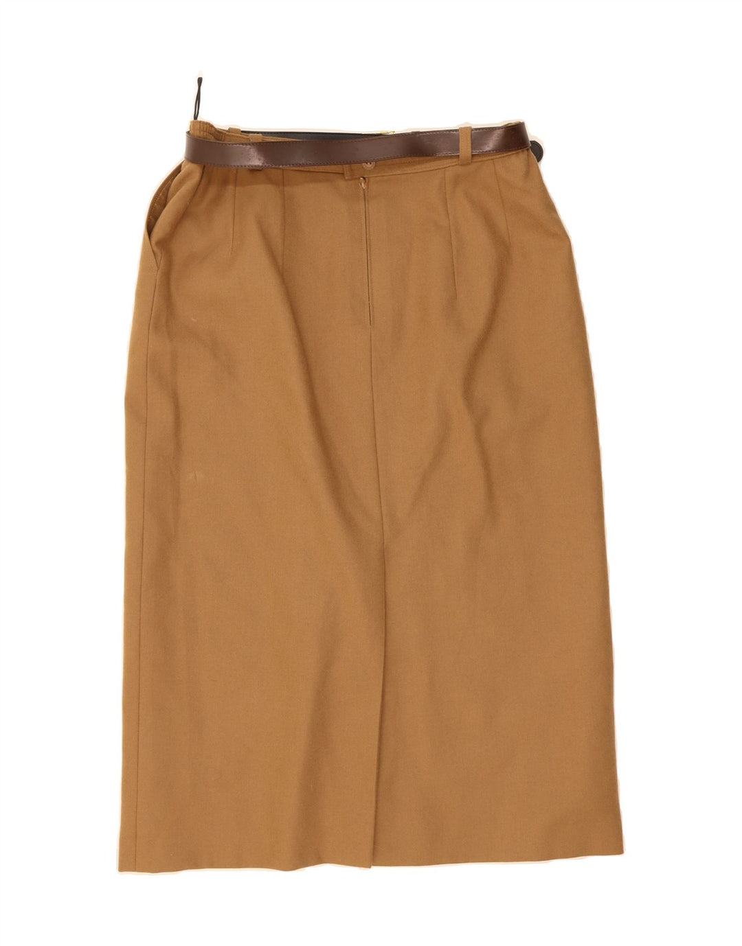 BRENDELLA Womens Straight Skirt W30 Medium  Brown Wool Vintage Brendella and Second-Hand Brendella from Messina Hembry 