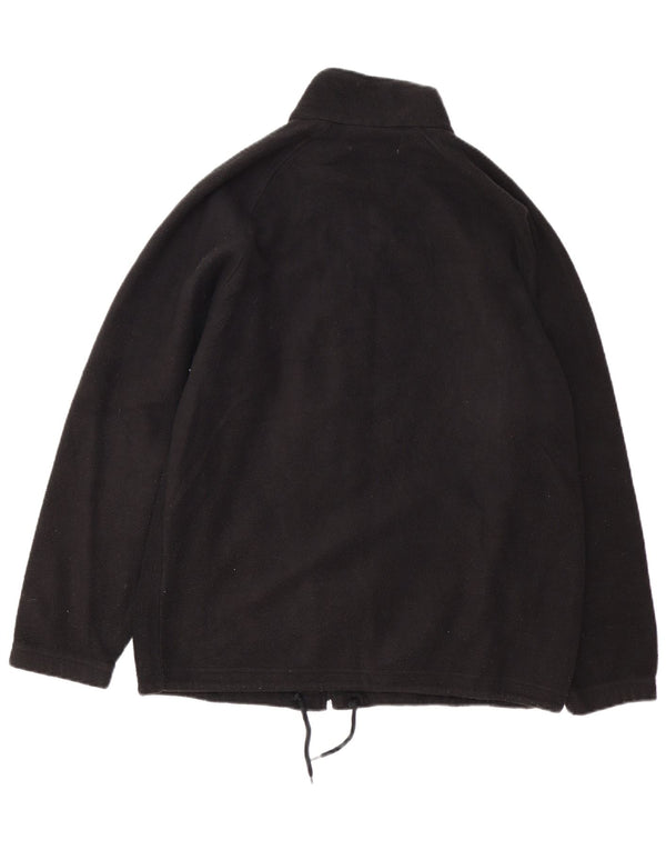 Kappa Chaqueta polar para hombre UK 40 Large Poliéster negro