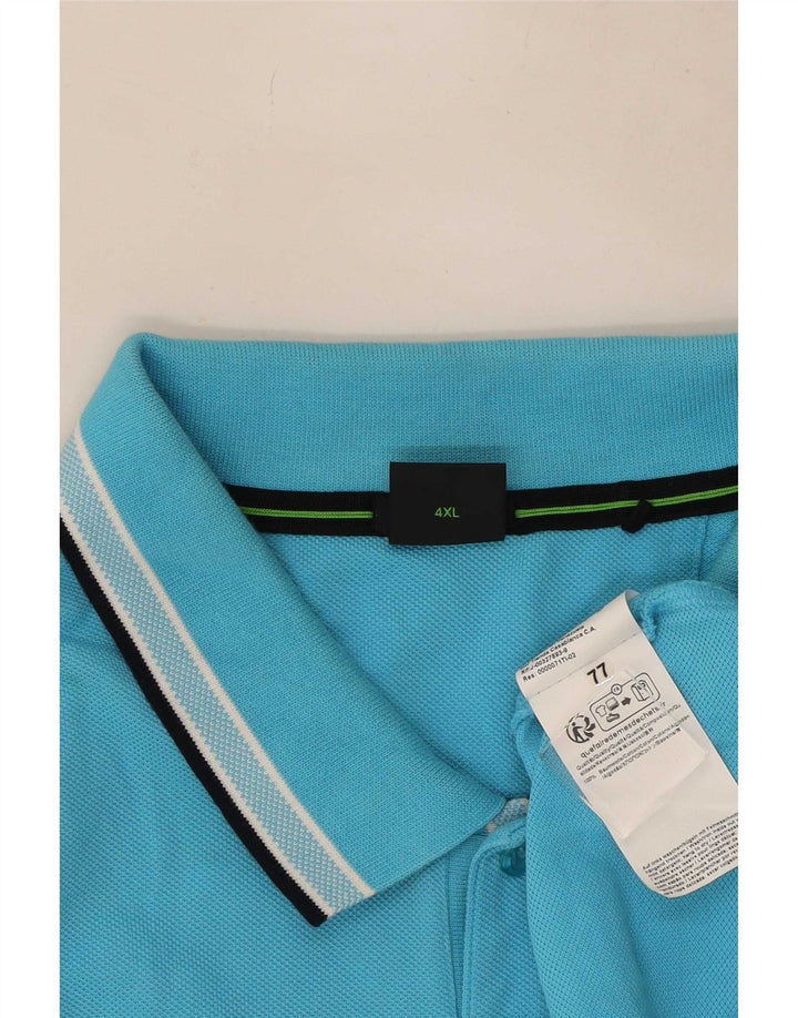 Polo Hugo Boss Hombre 4XL Algodón Azul