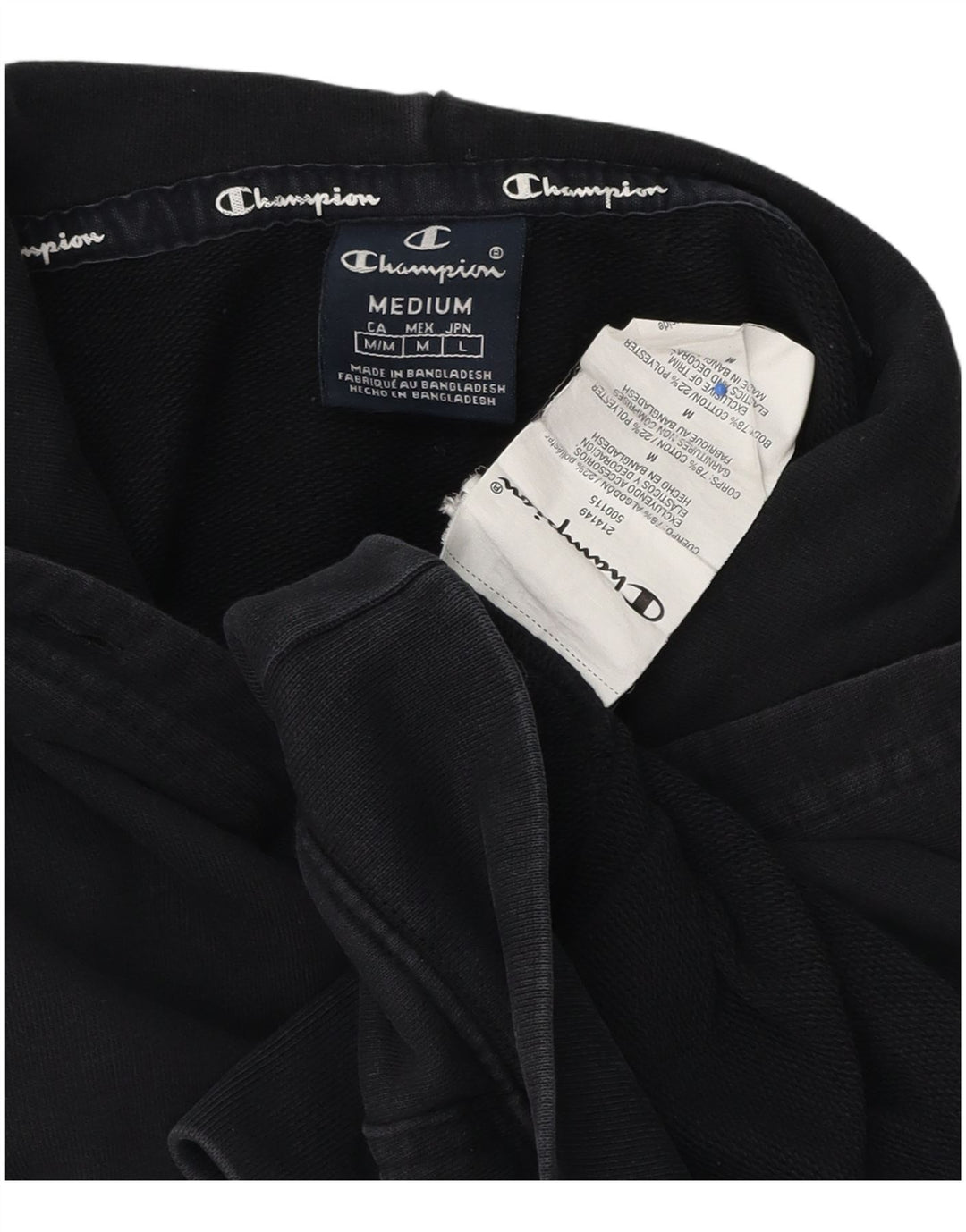 Champion Sudadera Con Capucha Para Hombre Jumper Medium Azul Marino Algodón
