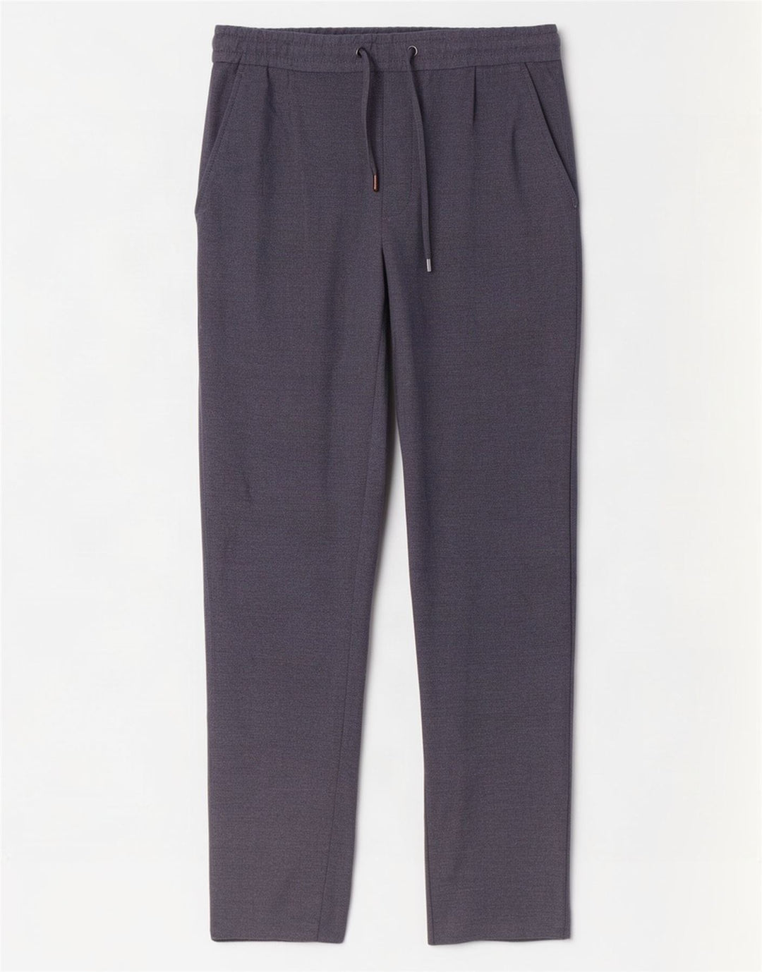 Zara Mens Slim Chino Pantalones Pequeño W30 L30 Azul Marino Poliéster