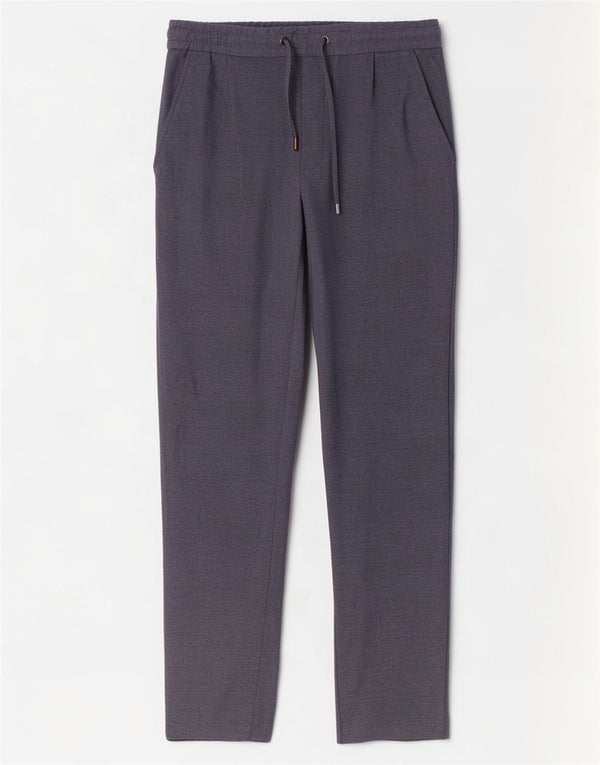 Zara Mens Slim Chino Pantalones Pequeño W30 L30 Azul Marino Poliéster