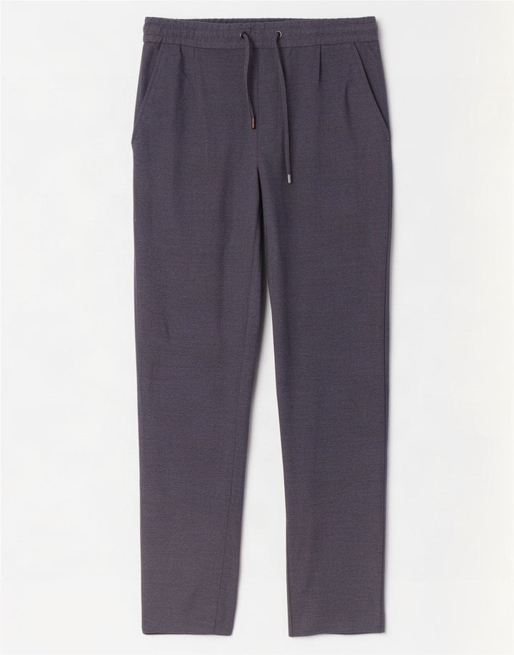 Zara Mens Slim Chino Pantalones Pequeño W30 L30 Azul Marino Poliéster