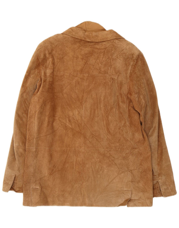 Conbipel Chaqueta tipo blazer de ante con 4 botones Free Heron para mujer IT 46 Large Beige