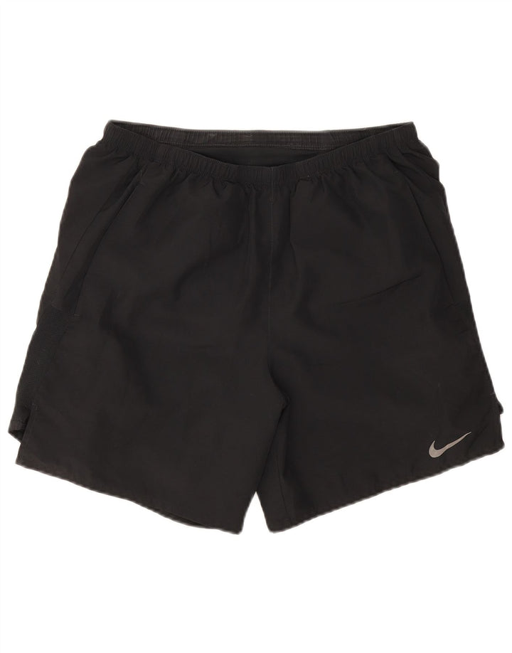 Pantalones cortos deportivos Nike Dri Fit para hombre Poliéster negro mediano