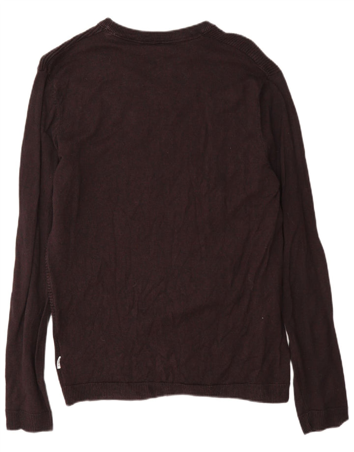 Jack & Jones Hombre Core Regular Fit Jersey tipo jersey con cuello barco Borgoña medio