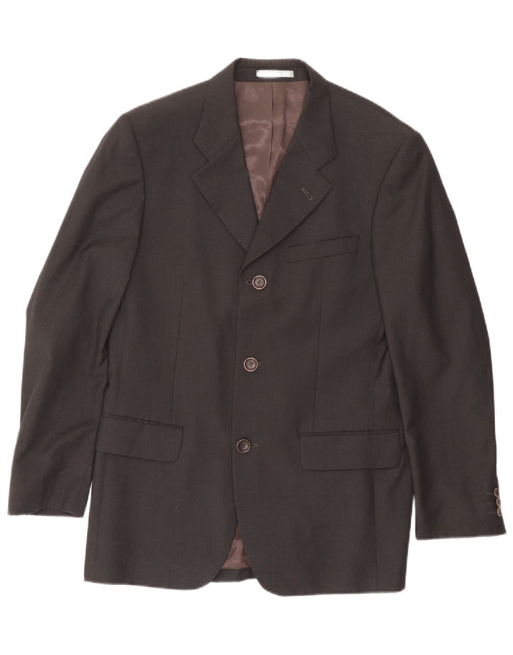 KENZO Chaqueta tipo blazer de 3 botones para hombre IT 48 Lana azul marino mediana