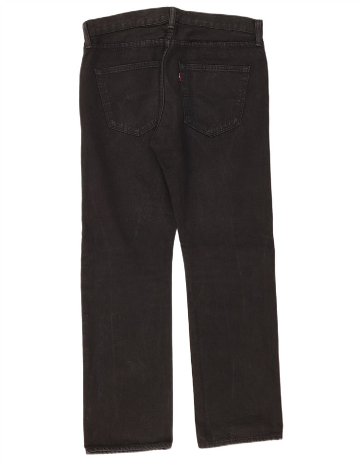 Vaqueros rectos Levi's para hombre W32 L30 Algodón negro