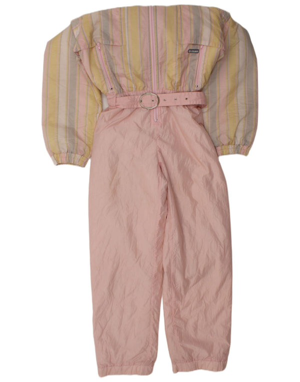 Mono De Esquí Colmar Mujer Con Capucha IT 42 Small Rosa Poliamida A Rayas