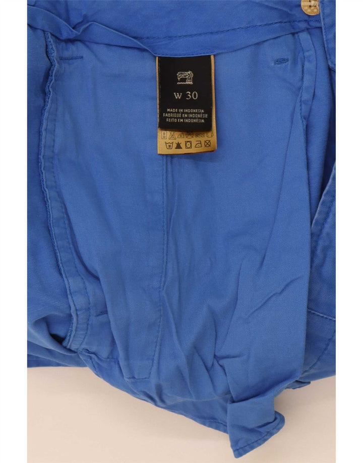 Pantalones Cortos Chinos Scotch & Soda Hombre W30 Algodón Azul Medio