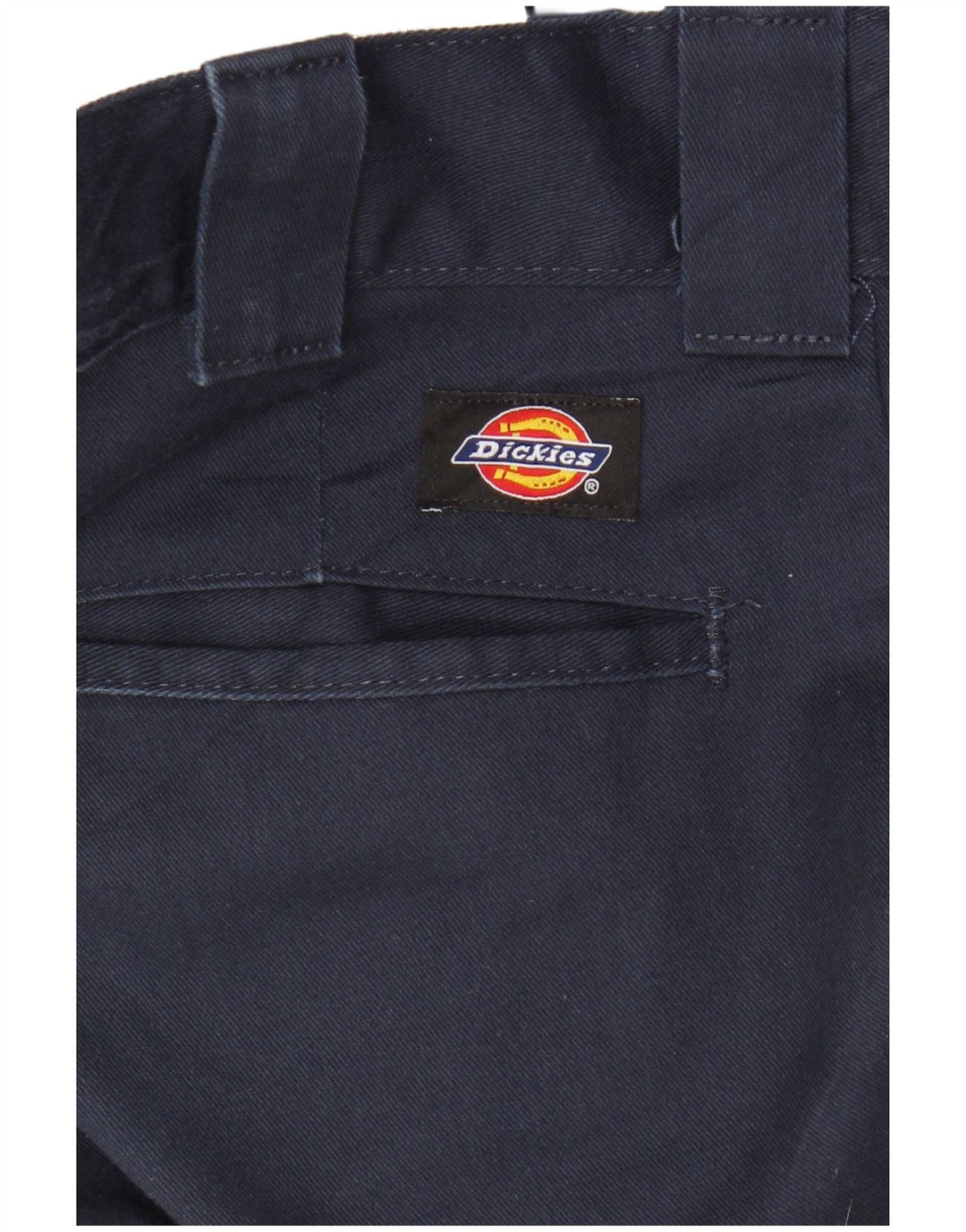 DICKIES Pantalón chino recto y delgado para hombre W31 L32 Poliéster azul marino