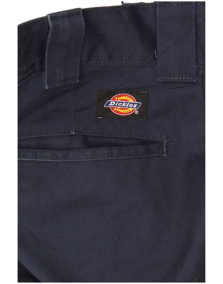 DICKIES Pantalón chino recto y delgado para hombre W31 L32 Poliéster azul marino