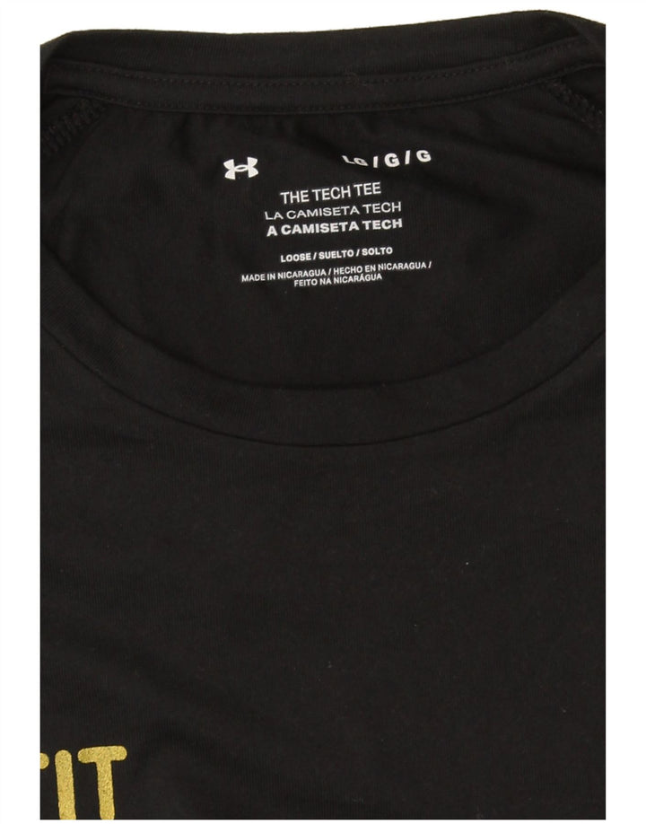 Under Armour - Camiseta gráfica para hombre, talla grande, color negro