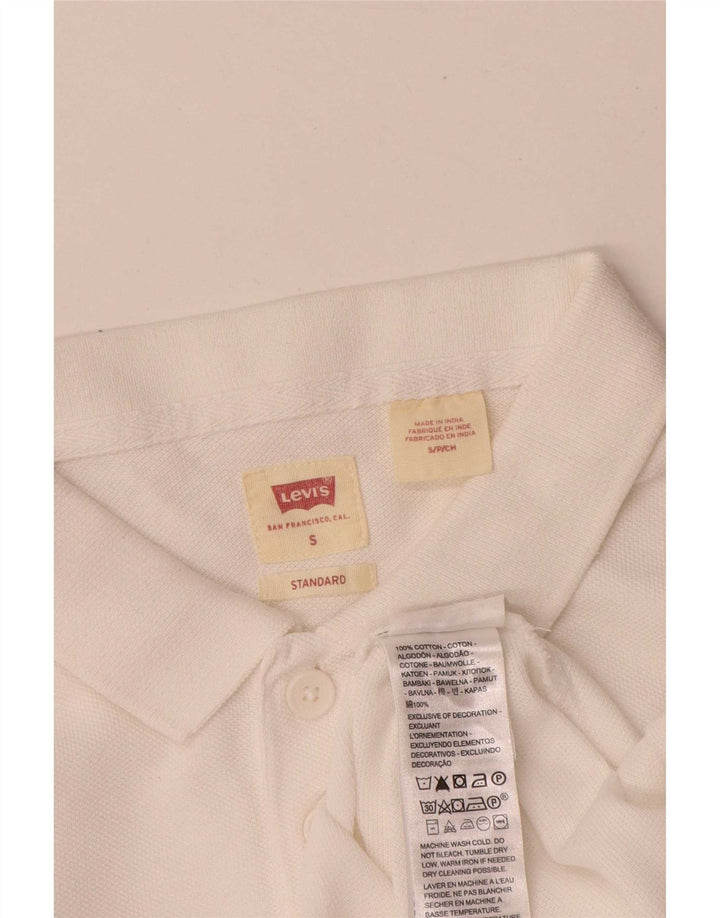Levi's Polo estándar para hombre de algodón blanco pequeño