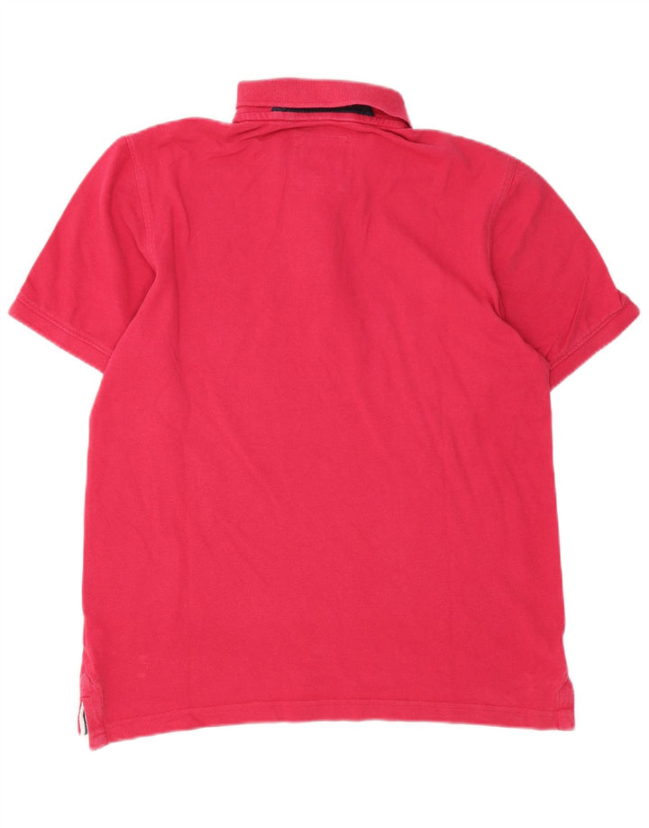 Crew Clothing Polo para hombre de algodón rosa medio