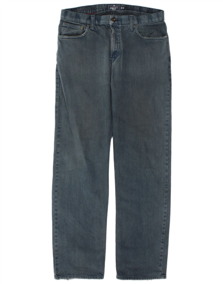 Marks & Spencer Vaqueros rectos azules Harbor para hombre W34 L33 Algodón azul