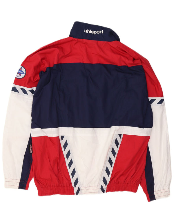 UHLSPORT Chaqueta de chándal para hombre, talla 44/46, XL, multicolor, color block