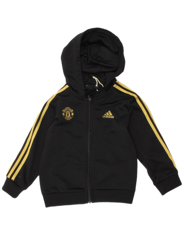 Adidas Baby Boys Manchester United Sudadera con capucha y cremallera, 18-24 meses, negro