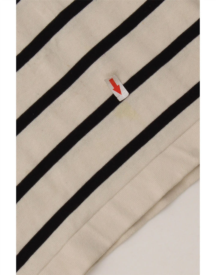 Polo Massimo Dutti Hombre Algodón Rayas Blanco Mediano