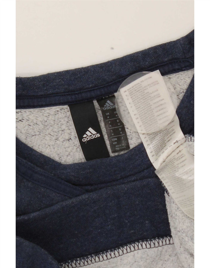 Adidas Hombre Sudadera Jumper Medium Azul Marino Algodón
