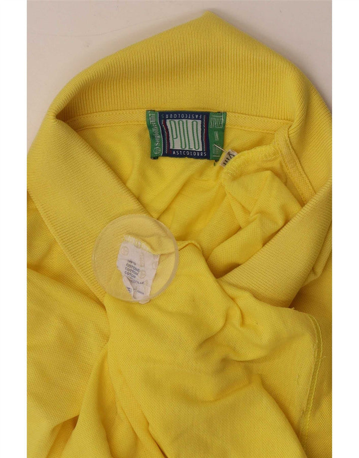 Sergio Tacchini Polo Hombre 2XL Algodón Amarillo