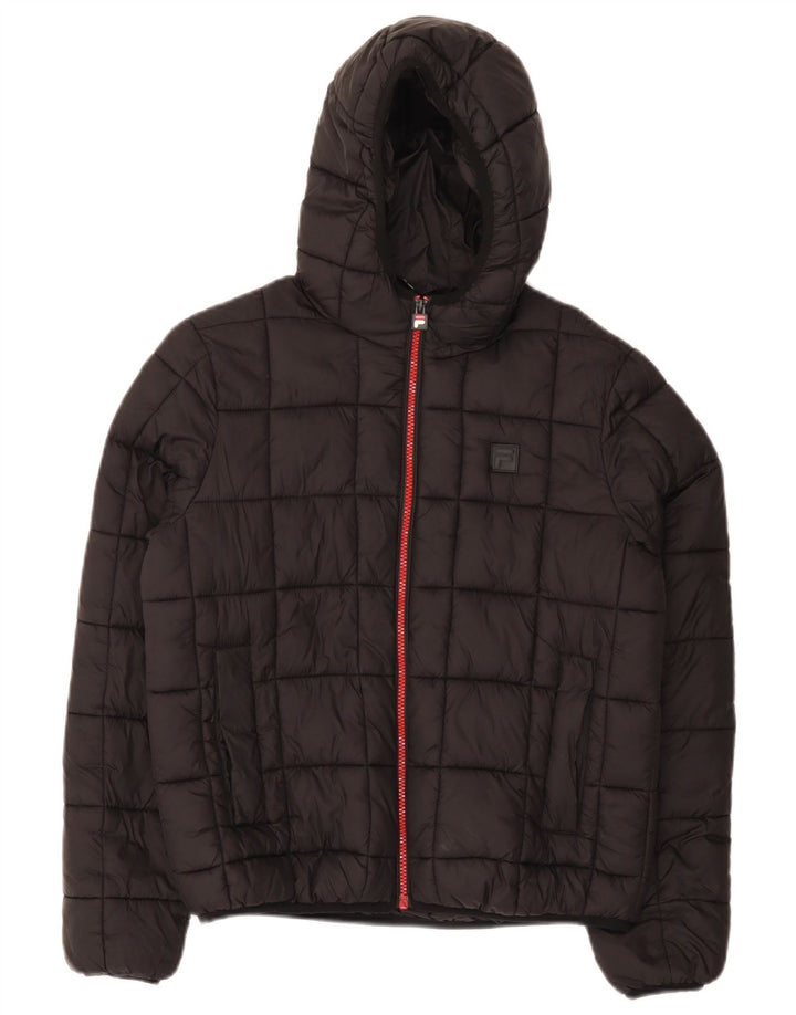 Fila Chaqueta acolchada con capucha para niño 13-14 años negro