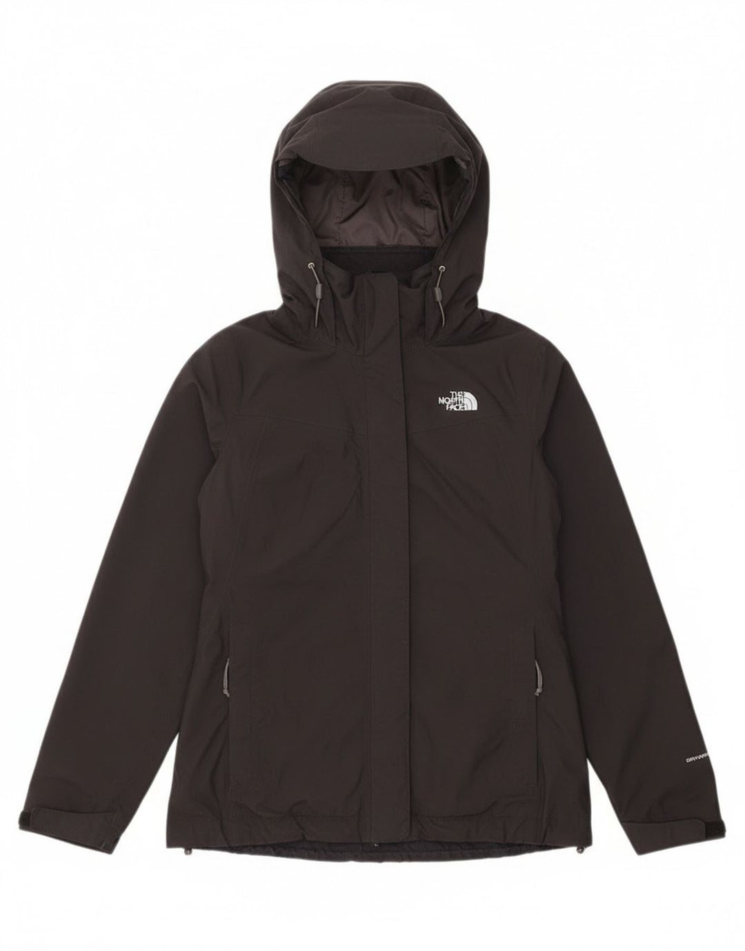 The North Face Chaqueta cortavientos con capucha para mujer UK 10 Small Black Nylon