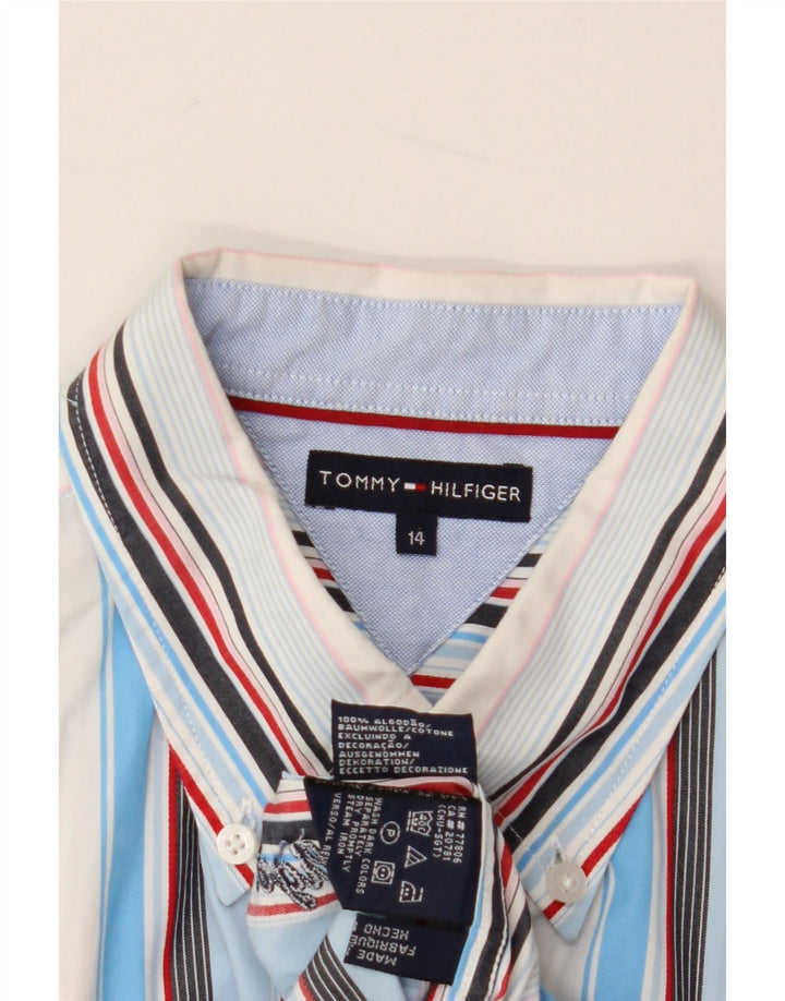 TOMMY HILFIGER Camisa Manga Corta Niño 13-14 Años Multicolor Rayas