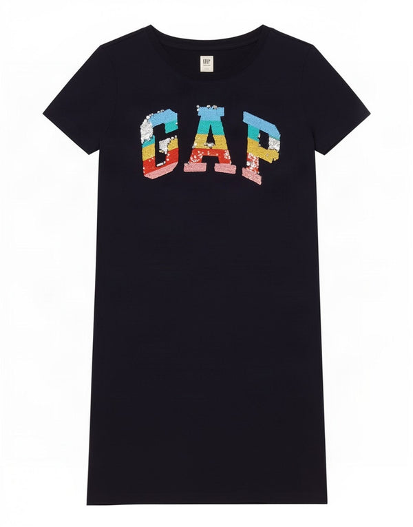 Gap Vestido Camiseta para Niñas 13-14 Años 2XL Azul Marino Algodón
