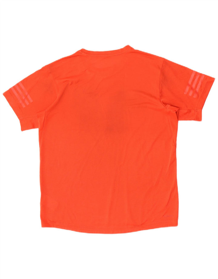 Adidas Hombre Climacool Camiseta Top Medio Rojo Poliéster