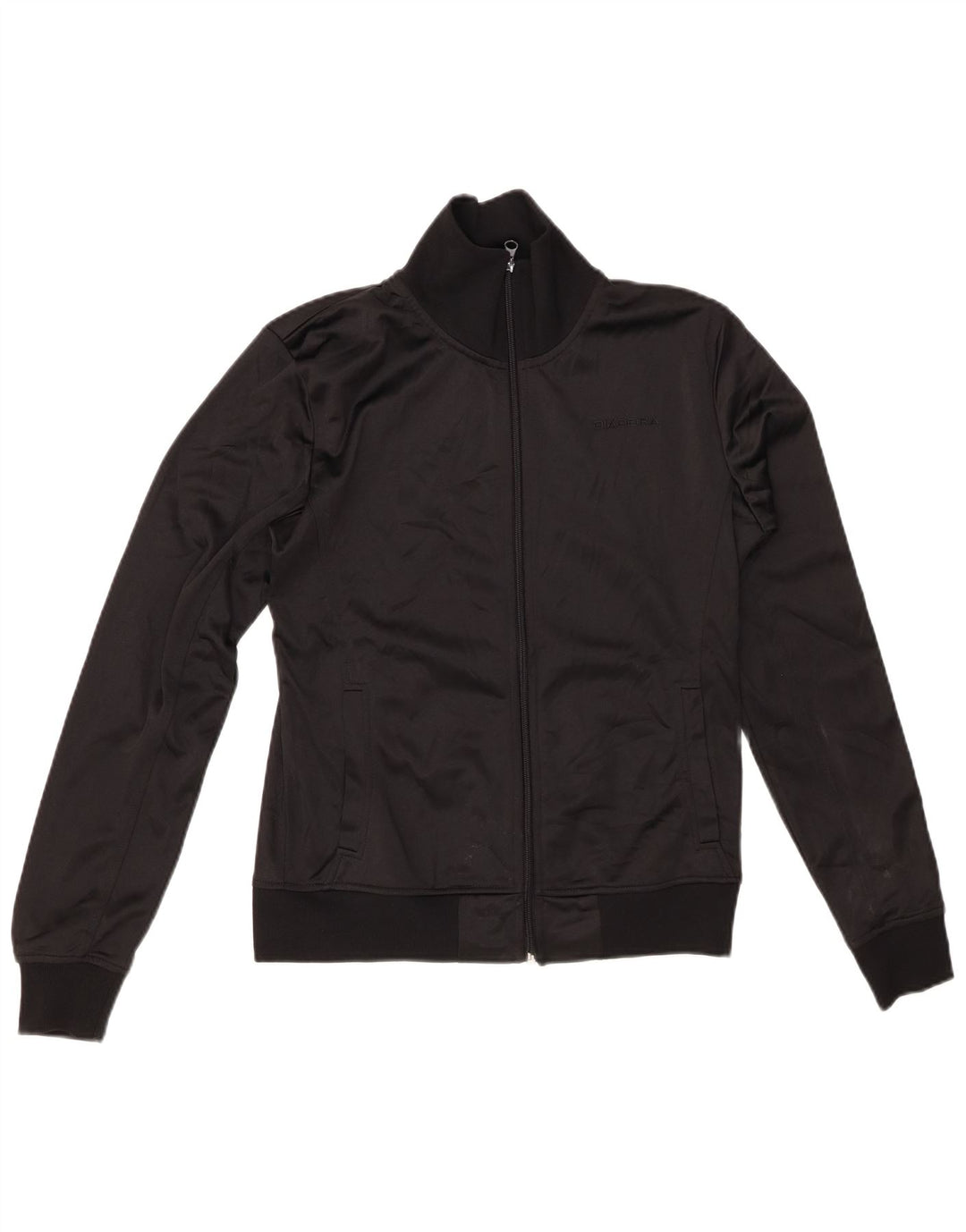 DIADORA Chaqueta superior de chándal para mujer UK 44 Mediana Negro Poliéster