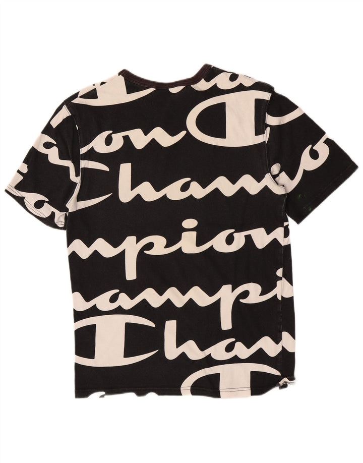 Champion Camiseta gráfica para hombre Top Small Black Cotton
